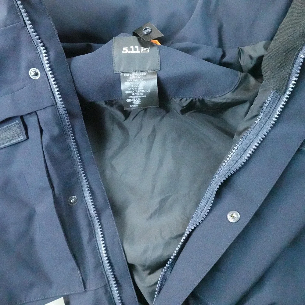 NEW 5.11 Tactical Jacket Mens XL Blue 5 In 1 Jacket 2.0 Parka Coat TacDry Shell